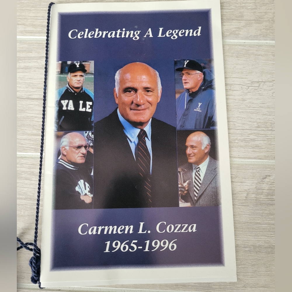 Celebrating a Legend Carmen L. Cozza 1965-1996 Booklet Memorabilia Yale Retired